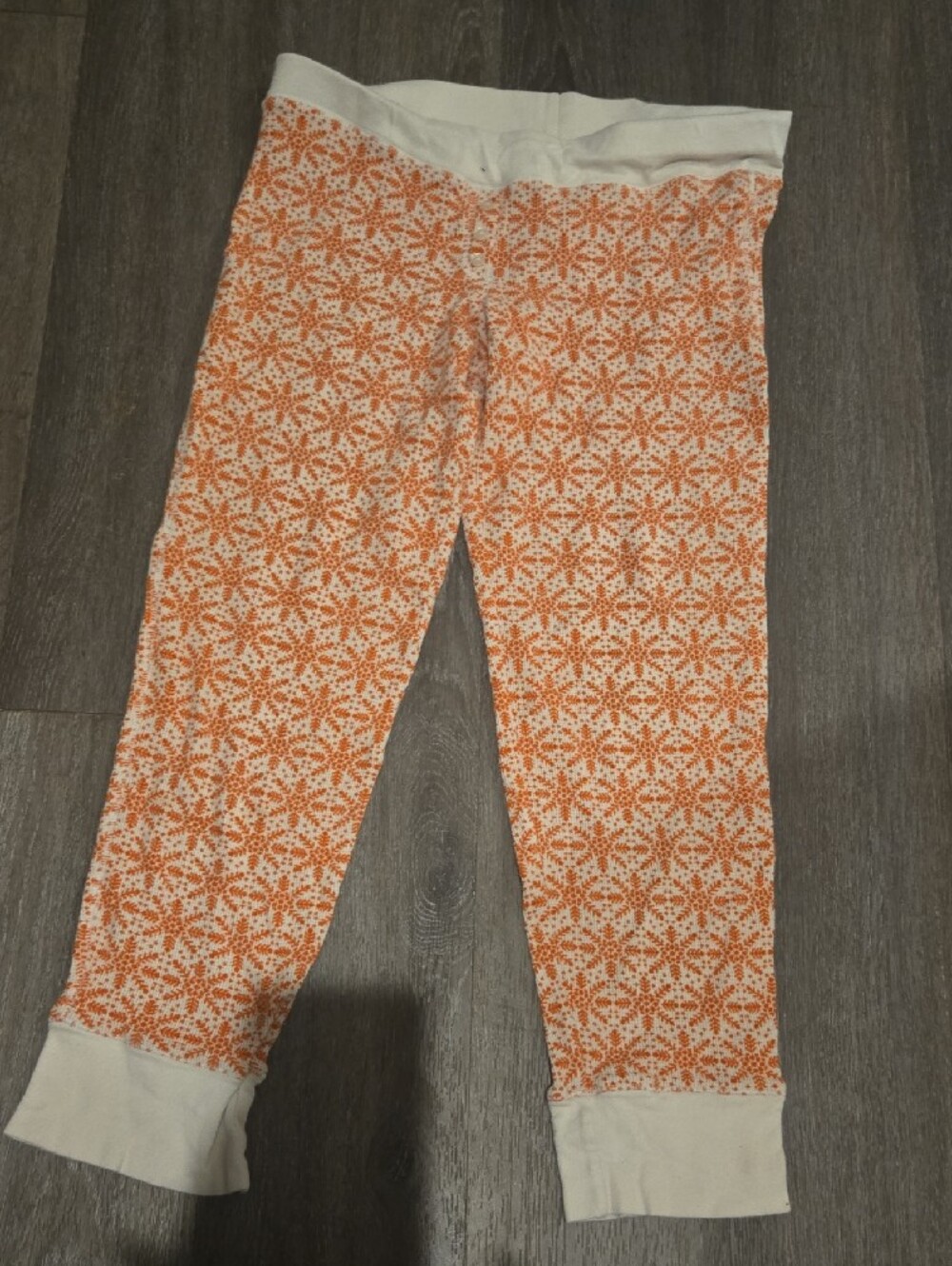 PINK Victoria's Secret Orange Patterned Long-Sleeve Henley - Picture 2 of 4